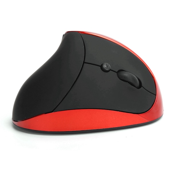 Optisk Vertikal Mus Trådløs 3. Generasjon Høyre Hånds Ergonomisk Grep Kontor Gaming Datamus Rød