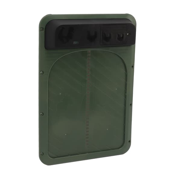 Automatic Chicken Coop Door Plastic Battery Powered Light Sensing Automatic Chicken Door for Farm Olive Green