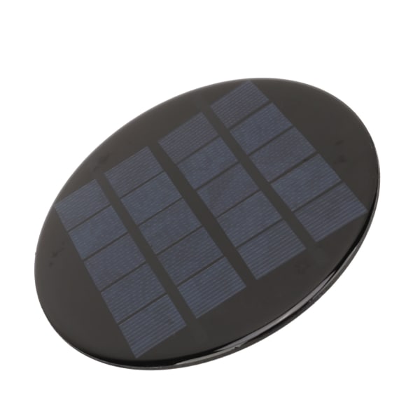 Mini rund solcellspanel 1,1W 5V 120mm Uppladdningsbart 3,7V batteri Liten polykristallint silikonsolcellsmodul