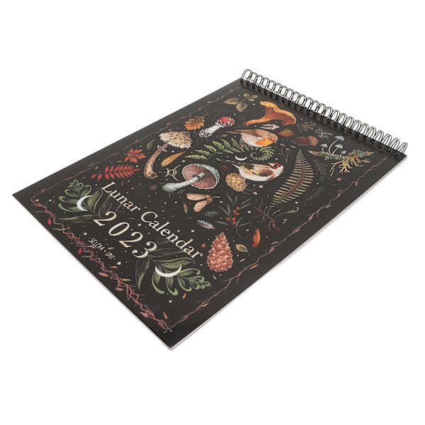 2023 Dark Forest Lunar Calendar Vattentät 12-månaders färgglad väggkalender med 12 illustrationer för hemmakontoret