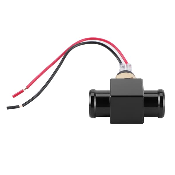 Termostat Vandtemperaturbryder Køler Blæser Temp Sensor til Motorcykel ATV Offroad (sort)