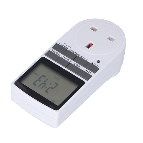 Digital Intelligent Energy-Saving Flame Retardant High-Power Timing Power Socket UK Plug 220-240V