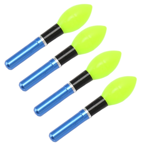 4 st Bobber Light Glow Sticks Återanvändbar glödlampa typ Elektronisk fiskeflottor Light Stick för nattfiske Green
