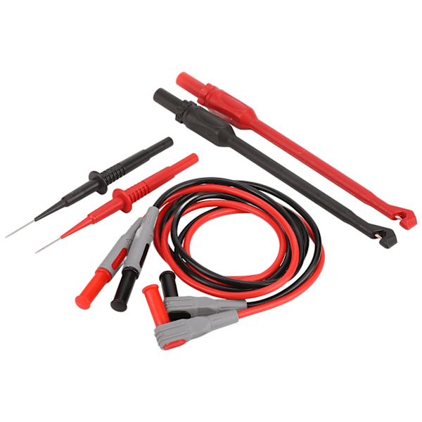 Multimeter testledninger Kit Messing PVC PA Slidstærkt Bærbar 4 mm stik Præcis aflæsning Elektroniske testledninger Kit