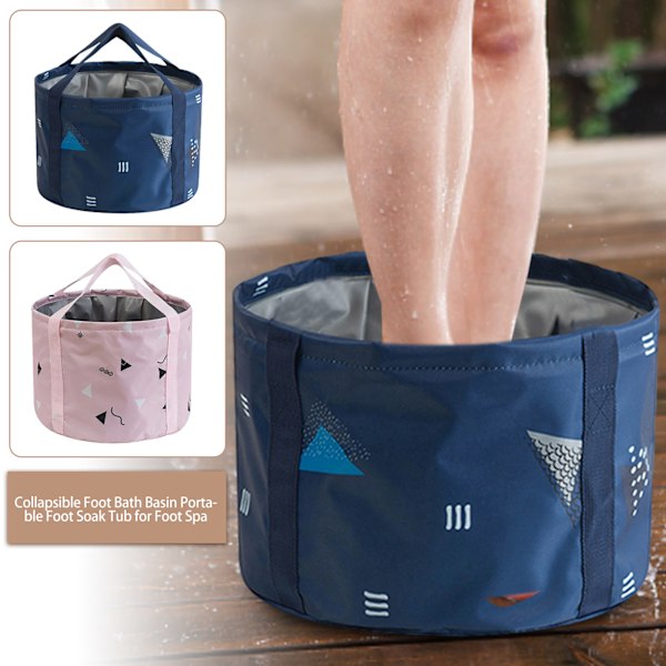 Foldbar fodbad Spand Foldbar Rejse Fodbad Foldbar Vandspand til Campingvask