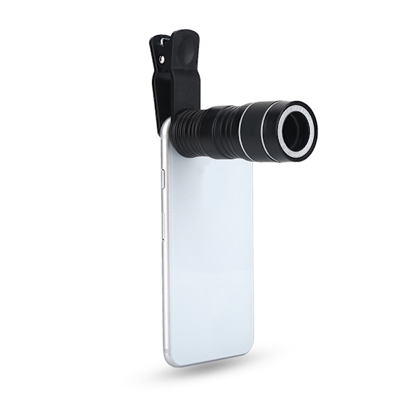 Utomhus Mini Portable 12 Times Focusing Phone Monoculer Smartphone Telescope (Silver)