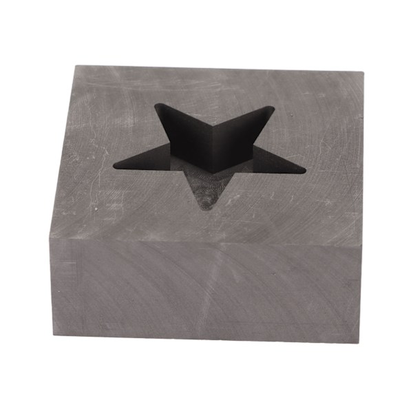 Grafitstøpeform Stjerneform Gull Sølv Smelteform for Messing Kobber Aluminium Sink