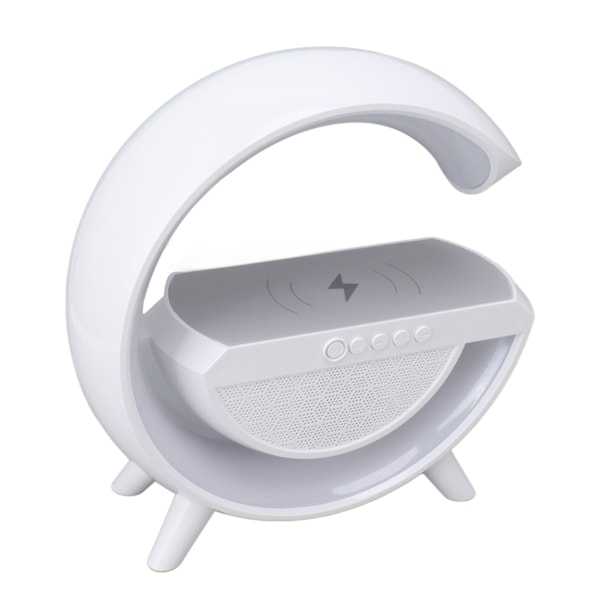 Trådløs Oplader Bluetooth Højttalerlampe 1200mAh RGB USB Opladning Trådløs Oplader Lampe til Hjemmekontorer