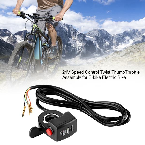 24V Nopeussäädin Twist Thumb Throttle -kokoonpano sähköpyörälle