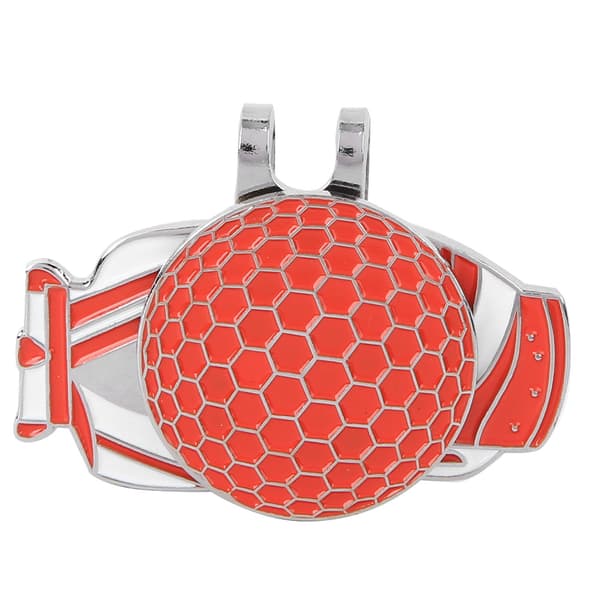 Portable Lightweight Golf Ball Marking Tool Metal Hat Clip Marker Practice Accessory Red