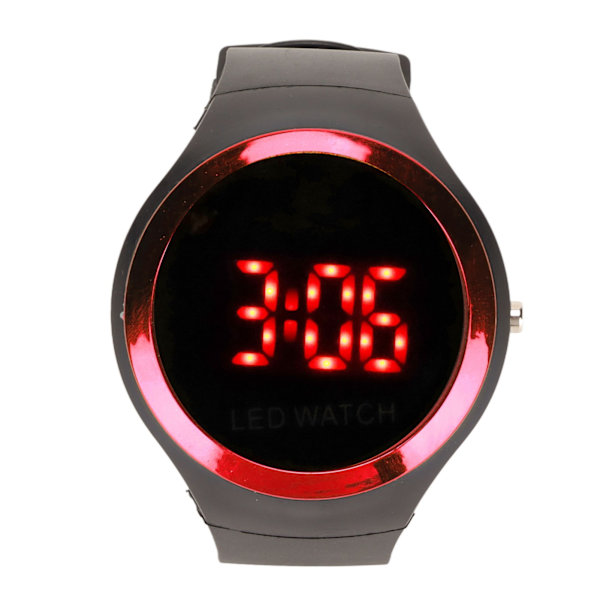 Barn Digital Watch Student Fashionabla röd LED utomhussportklocka Födelsedagspresent för vardagen Röd