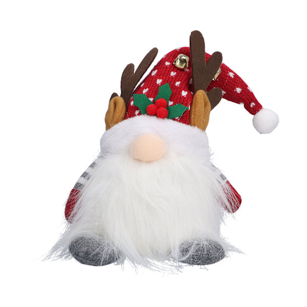 Jul Tomte Röd Ger Lycka Lägger Till Mode Ger Tur Dvärgljusdocka