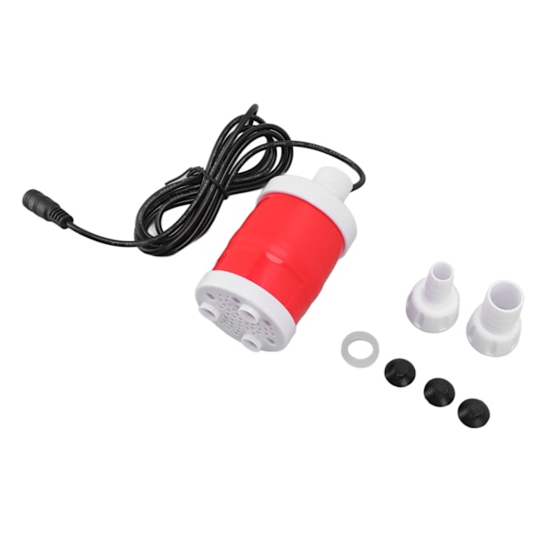 Akvarium nedsenkbar pumpe Multifunksjonell Bærbar Stille Lavt vannstand Fiskedam Vannpumpe DC12V 20W