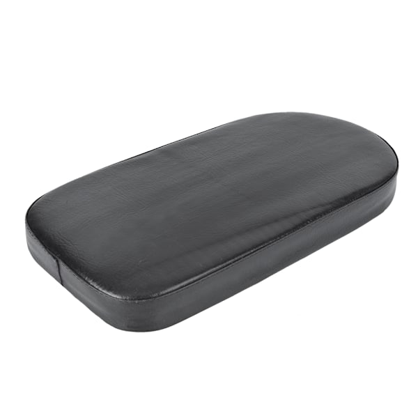 Svart PU Cykel Bak Sadel Sätesöverdrag Kudde Bred Soft Pad Cykeltillbehör Halvcirkel (svart)