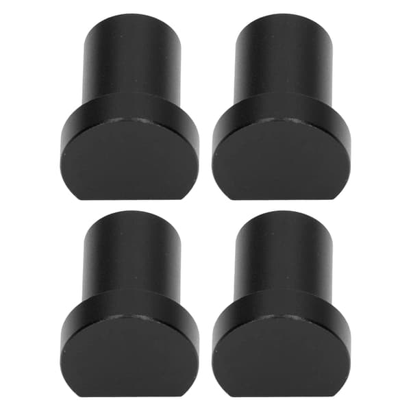4pcs Woodworking Desktop Limit Blocks Multifunctional Workbench Peg Brake Stop 20mm Diameter Black