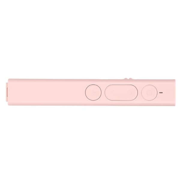 Presentation Clicker Litiumbatteri Laddning USB Ergonomisk Design Låg Strålning 2.4G Hög Känslighet Chip Pointer Rosa