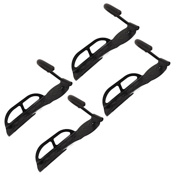 4 kpl Seinään kiinnitettävä pystysuora pyöräteline, kestää jopa 30 kg, teräksestä valmistettu seinään kiinnitettävä pystysuora pyöräteline sisätiloihin, autotalliin ja varastoon