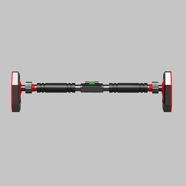 Dörröppning Pull Up Bar Chin Up Bar Total överkropp träningsstång för hemmagym Träning Fitness Tillämpligt installationsavstånd 65‑100M Svart Röd