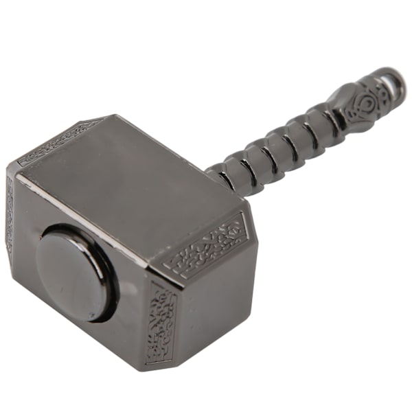 Alloy Hammer Shape Stress Relief Fingertop Toy Dekompressionsleksak för vuxna barn Svart