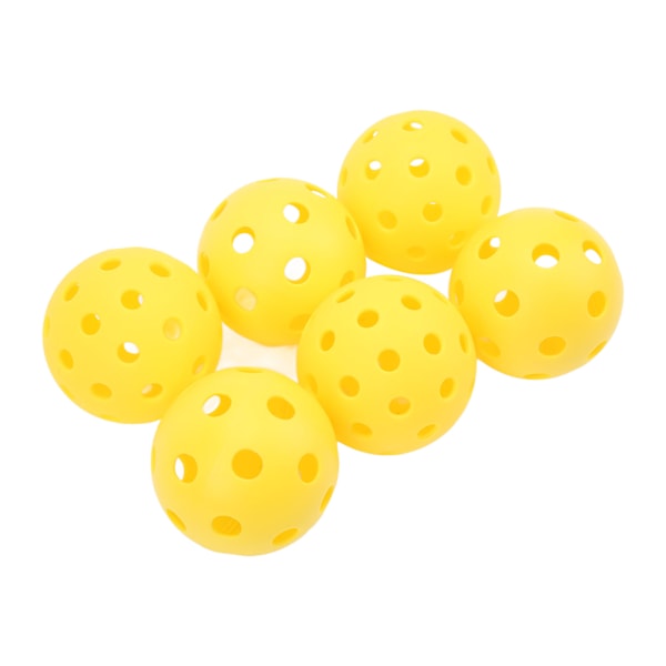 6 stk Utendørs Pickleball 26 Hull 40 Hull Trenings Pickle Ball for Utendørsbaner