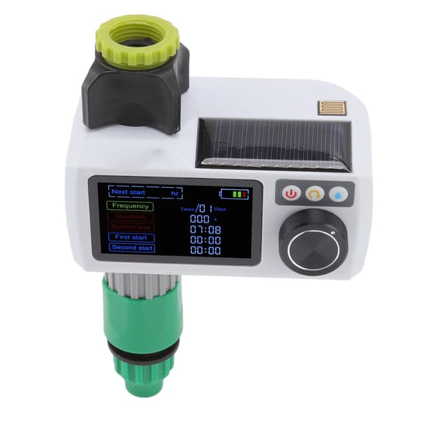 Solar Sprinkler Timer Solar Rain Sensing Automatic IP68 Waterproof Real-time Self-inspection Garden Irrigation Timer