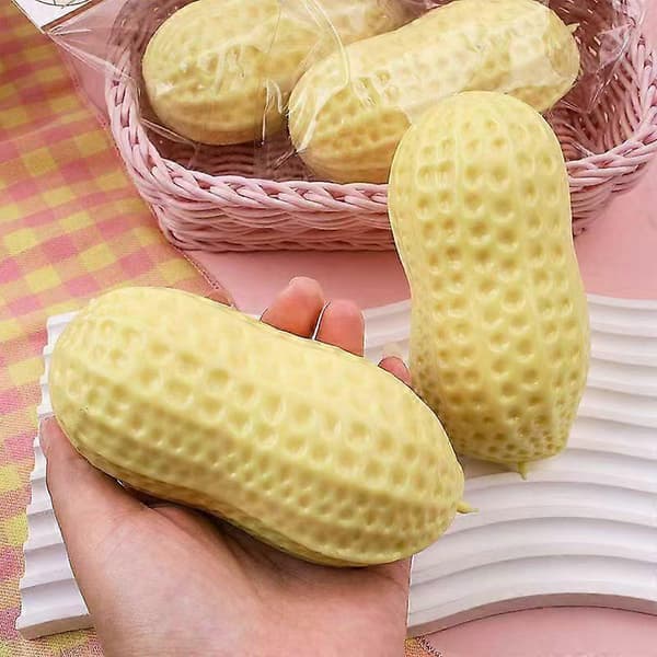 Jordnød Stressbold Sprød Squeeze Ball Squishy Legetøj Smørblød Fidgetlegetøj ASMR Sensorisk Til Børn & Voksne 1 pc