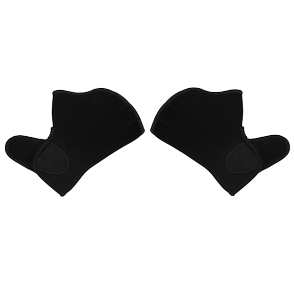 1 pari uimahanskoja Liukastumisenesto Hengittävä joustava uimaharjoitteluhanskat miehille Naisille Aikuisten lapsille Musta 235x195mm / 9,25x7,68in