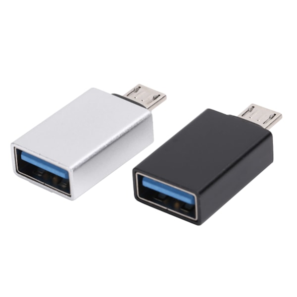 2st Adapter Konverter USB Micro OTG för Laptop Telefon PC Gamepad Dataöverföring Laddning