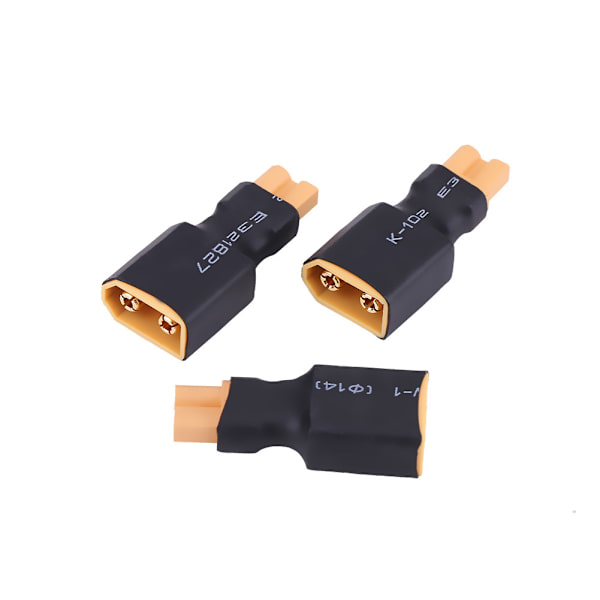5 st/set RC Drone Connector Adapter Batteriomvandlarkontakt (XT30 hona till XT60 hane)