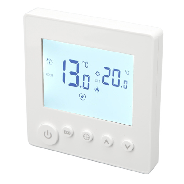 Gulvvarme Termostat Kontroller Programmerbart kontrollpanel LCD-skjerm 90V-240V for hjemmet