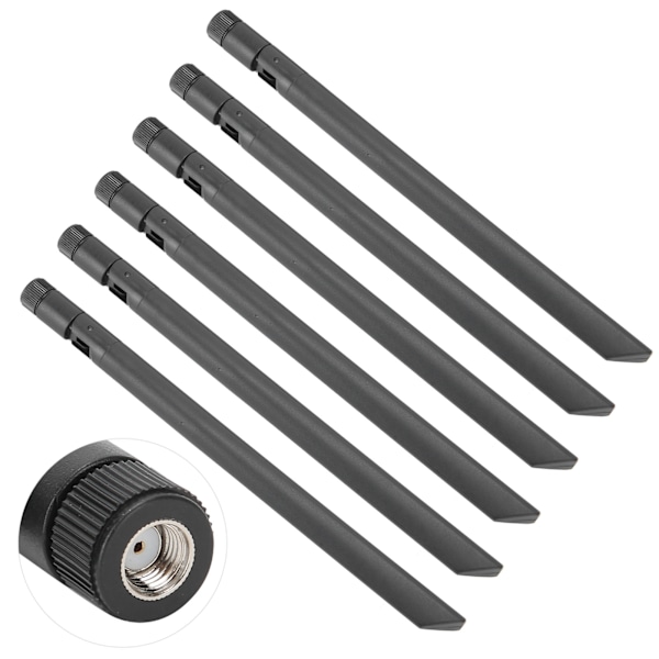 6 stk Wifi-antenne Dual Band Trådløst Netværk Perifer 8DB RPSMA AC 2.4G / 5G