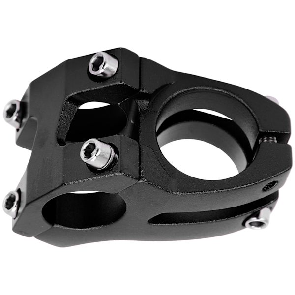 LUNJE 25,4x35MM Cykelstyr Kort Frempind Riser Aluminiumlegering Cykel Hul Frempind Sort