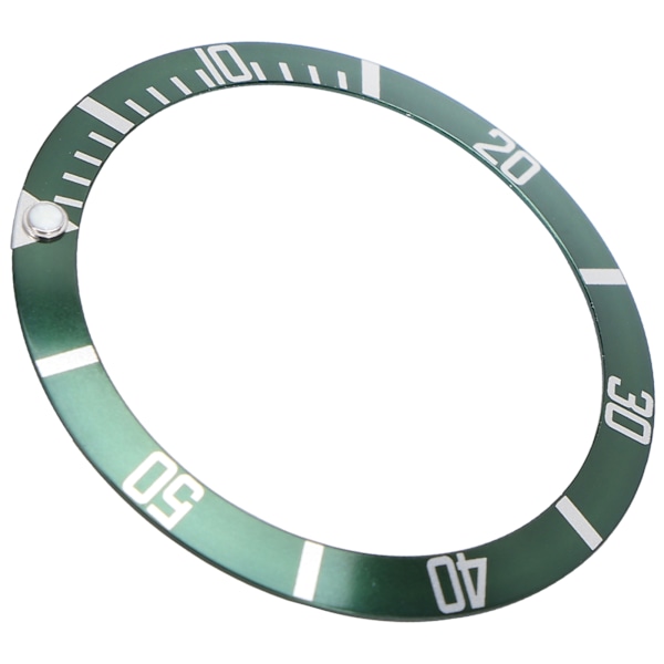Professionelt armbåndsur Bezel Insert Loop Udskiftning Watch Bezel Insert Ring Tilbehør Grøn