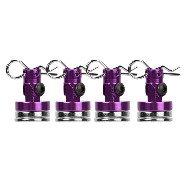 4PCS Magnetic Invisible Stealth Shell Column for SCX10 4WD HSP 1/10 RC Ca with Slotting Purple