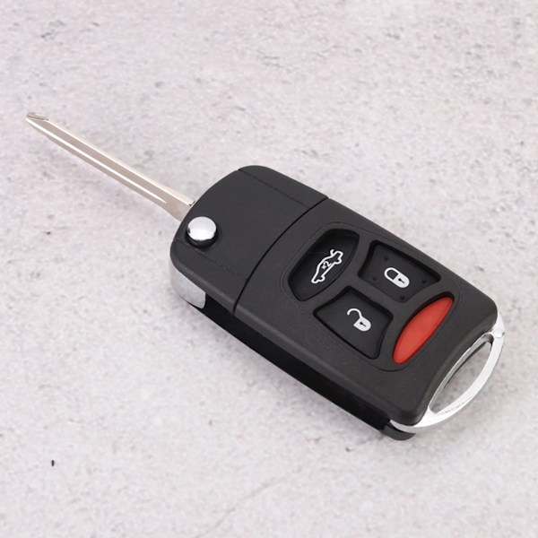3 Panic Button Vikbar fjärrkontroll Flip Shell Key Fob Case Cover Passar för CHRYSLER 300 2005-2007