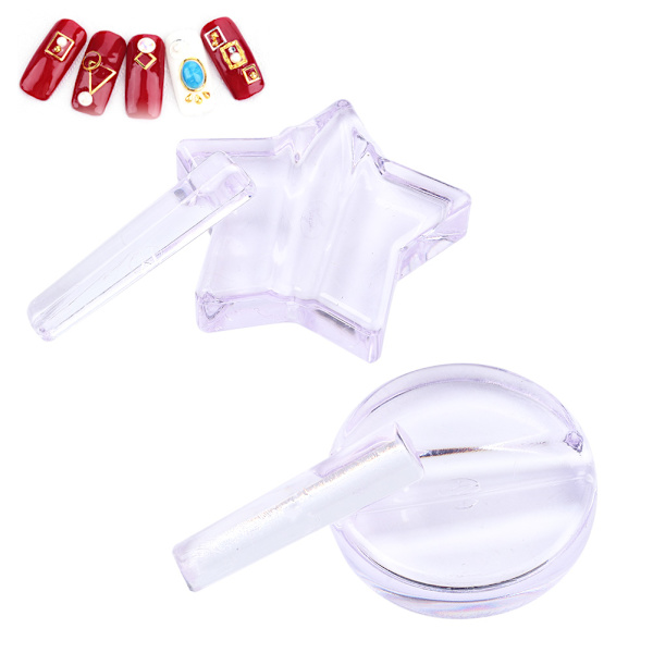 2st Professionell präglad mögel Nagelverktyg Metallram Böjning Nail Art Utrustning
