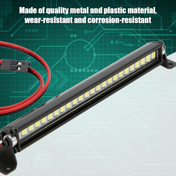 24 LED Kattolukuvalaisin Kattolamppu Koriste RC-Tarvike Sopii Scx10 1/10 4WD Autolle Musta