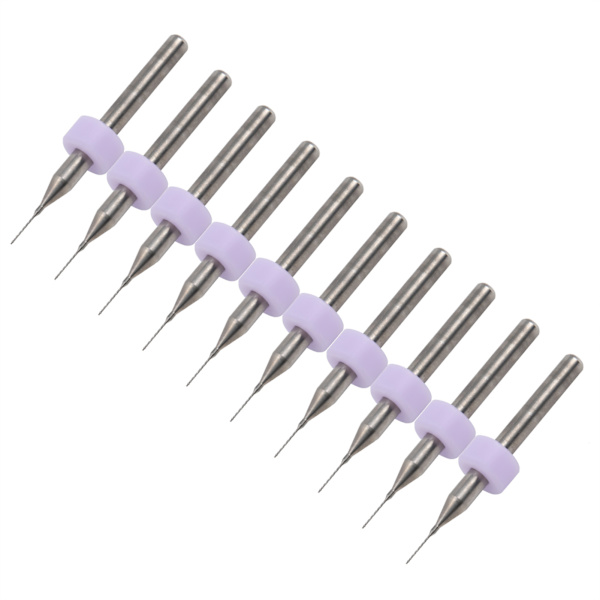 10 st 0,3 mm Rengöringsnålsmunstycke Borrbits Rengöring Tungsten Carbide 3D-skrivare tillbehör