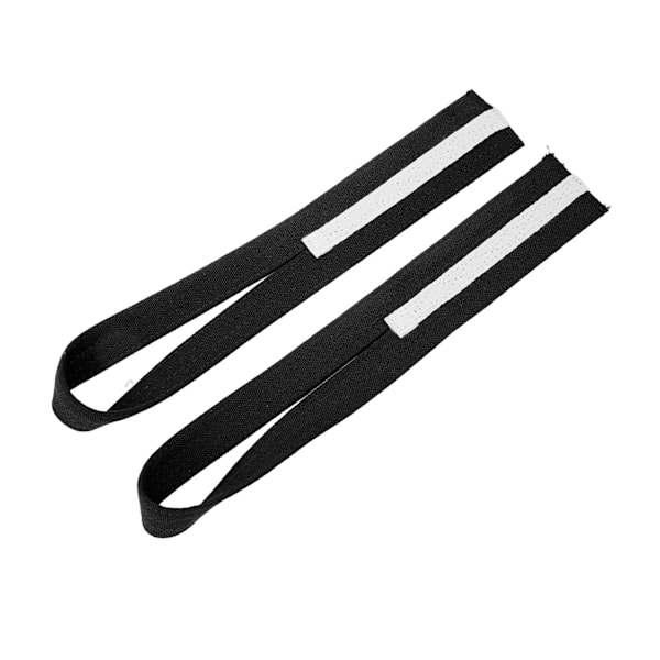 2 stk Løftende håndledsremme Canvas Anti-Slip Forbedre Styrken Sårform Vægtløftningsremme Sort