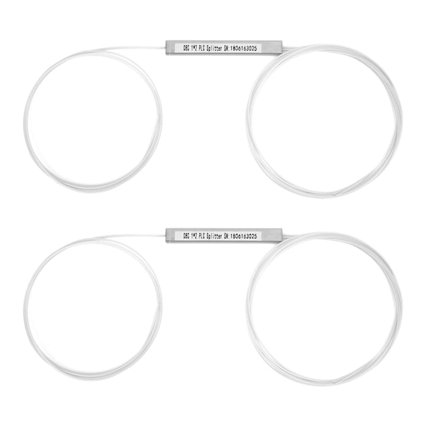 2 Stykker PLC Splitter Bar Fiber Uten Tilkobling Single Mode Power Management Datamaskinutstyr (1 x 2)