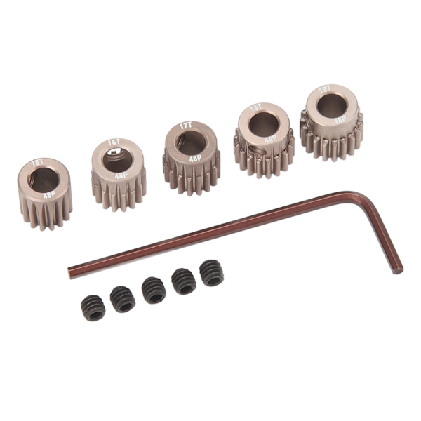 FainWan 32P 5mm Hardened Metal Pinion Motor Gear Set 13T 15T 17T 19T