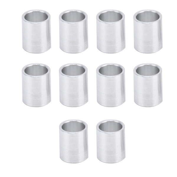 10 st aluminiumlegering distanshållare rund ogängad fristående stödbeslag Ytterdiameter 10mm12mm