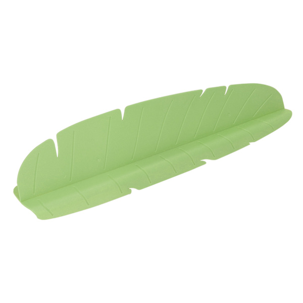 Diskbänk Vattenstänkskydd Elastisk Återanvändbar Bananblad Vattendiskbänk Stänkskydd för disk Grönsaker Tvätta grönt