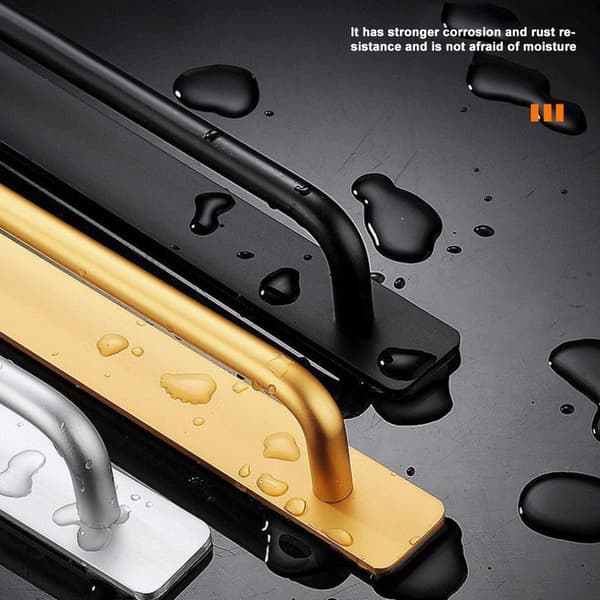 Self-Adhesive Cabinet Drawer Handle Pull Aluminum Alloy Drawer Push Pull Handle Punch-Free Self-Adhesive Handle for Kitchen Cabinet Drawer Window Sliding Cabinet