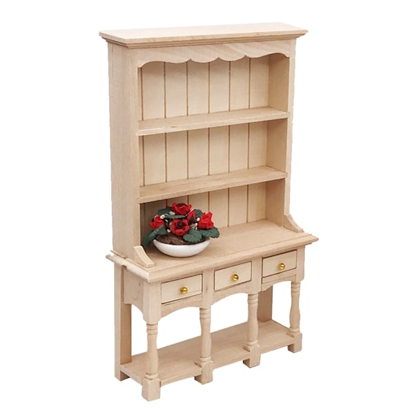 1:12 Kirjahylly Miniatyyripuinen Kaunis Kaappi
