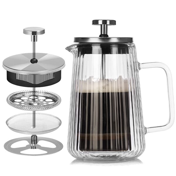 1000 ml pystysuora raidallinen kaksikerroksinen pressopannu 868
