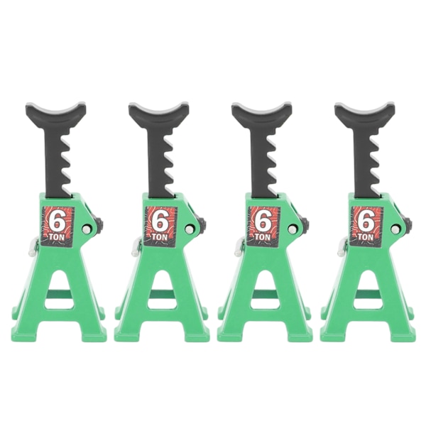 4st Mini Jack Stativ Justerbar Aluminium Legering Skala Jack Ställ Set 1/24 för SCX24 RC Car Green