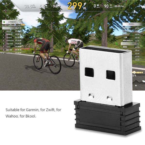 ANt USB-lähetin-vastaanotin yhteensopiva Garmin-pyörätietokoneen pyöräilyyn (langaton)