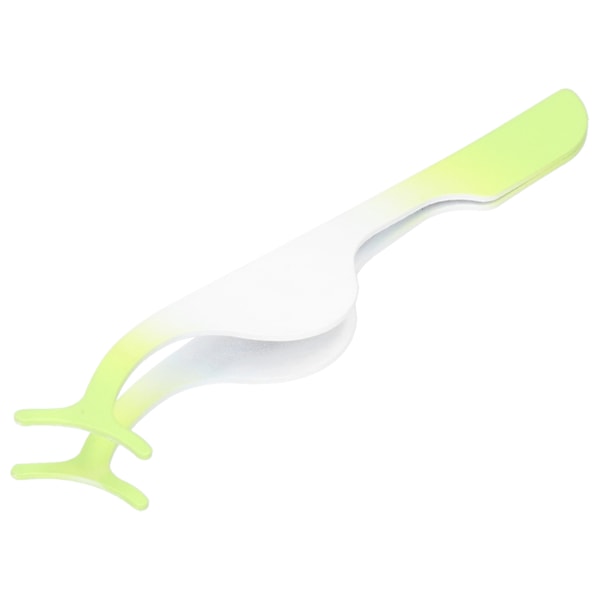 Rostfritt stål lösögonfransar Applikator Bärbar lösögonfransar Pincett Clip Makeup ToolGradient Green