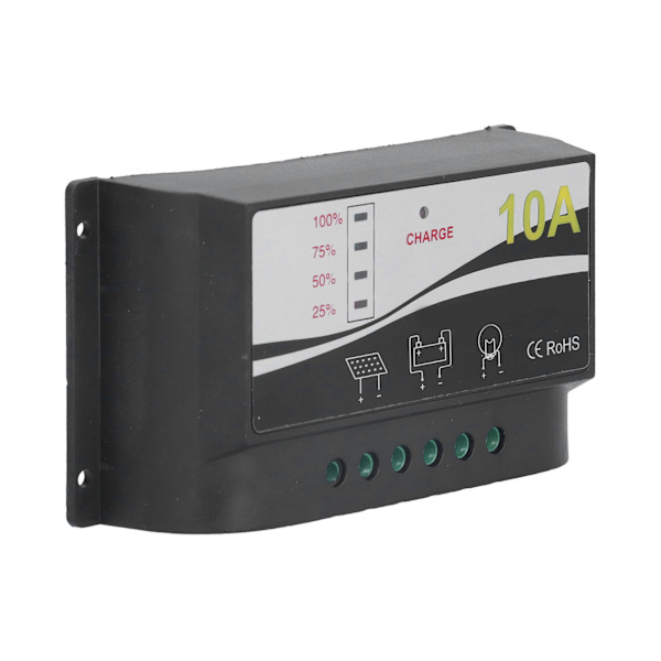 Solar Charge Controller Regulator Durable ABS Housing Solar Panel Charger Discharge Regulator 12V 24V